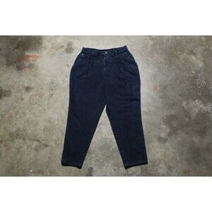 Vintage 1990's Chic USA-Made High Waist Dark Wash Jeans 18 Petite (32" x 27")
